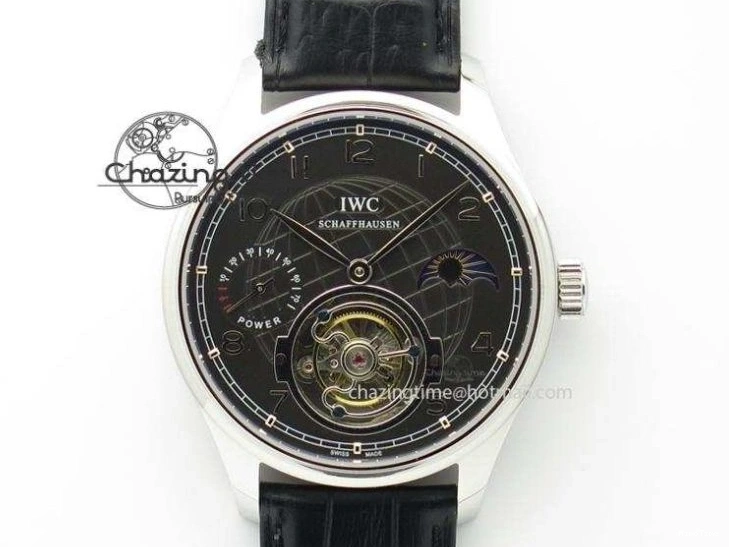 MIROTIME 0208 MoistureWicking Portuguese IW371491 ZF 1:1 Best Edition SS Blue Dial On Leather Strap A79350 (Slim Movement) V 7221